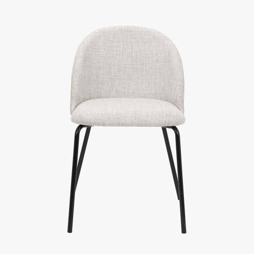 Turi Pebble Linen Mix Dining Chair with 
