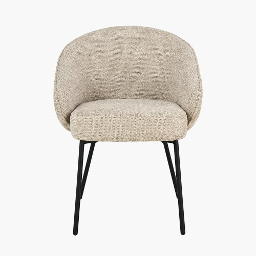 Kelsby Mocha Chenille Tub Dining Chair