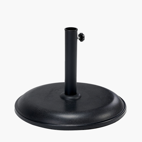 Black Concrete 15KG Parasol Base