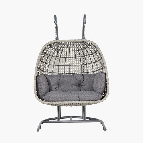 Stone Grey Double Hanging Chair