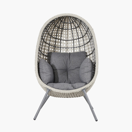 Stone Grey St Kitts Single Nest Chair