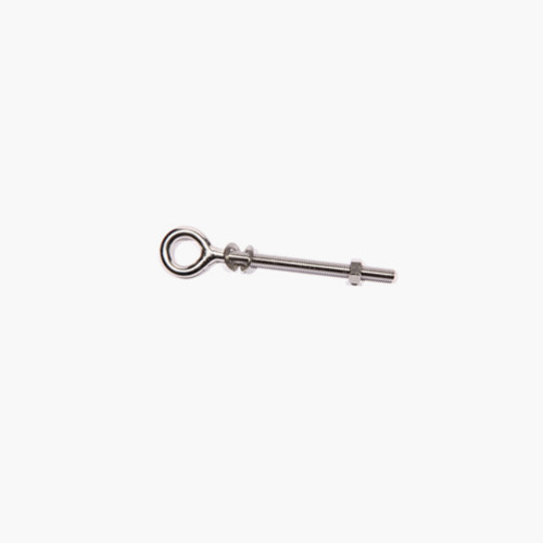 M8 x 100 Eye bolt with nut for wooden pole, INOX