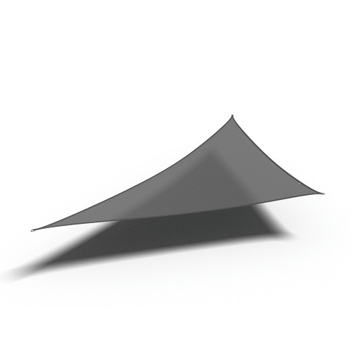 4m 90 Degree Triangle Shade Sail Grey