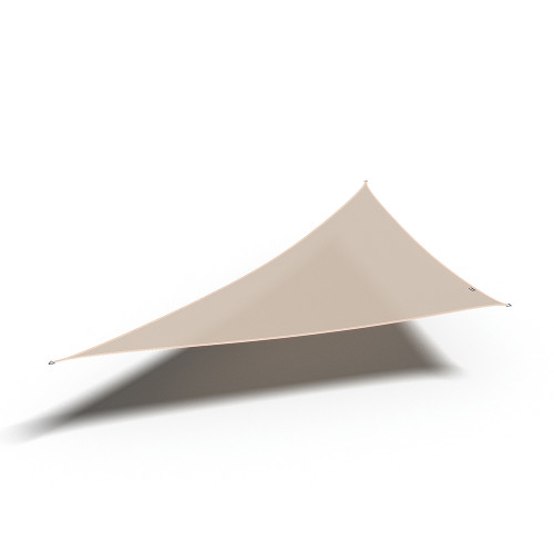 4m 90 Degree Triangle Shade Sail Off-White