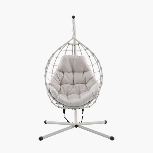 Lyon Putty Outdoor Single Hanging Chair