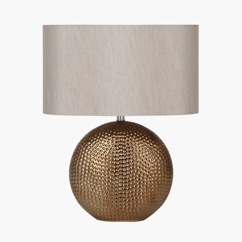 Bronze Textured Ceramic Table Lamp 