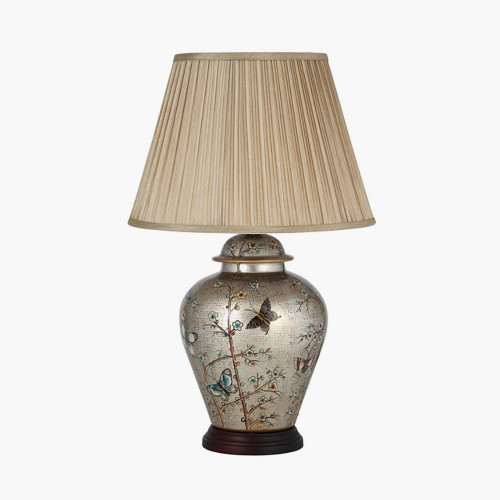 Hand Painted Patterned Ceramic Table Lamp 