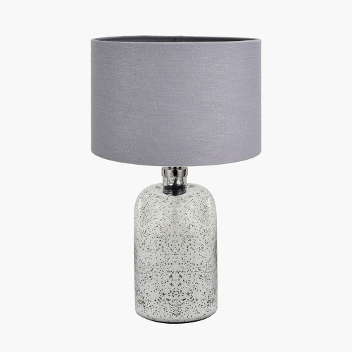 Ophelia S Mercurial Lamp/lino 30cm grey shade