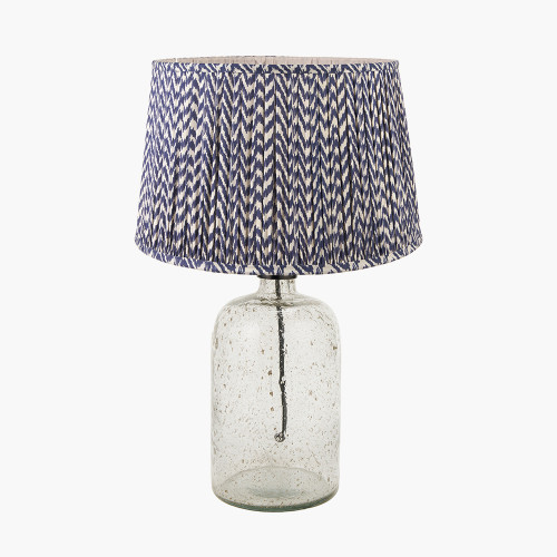 Ophelia S Glass Lamp/Vienna 35cm Blue shade 