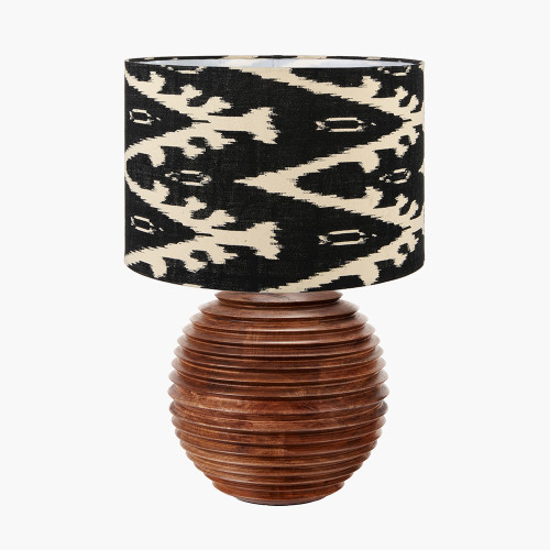 Pembury Wood Lamp/Lars 40cm Black shade