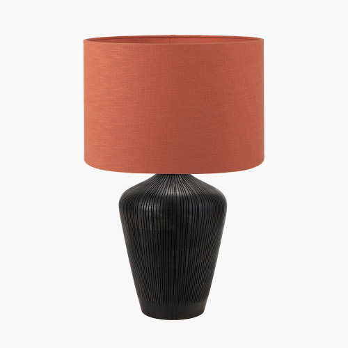 Taika blk Table & Lino cinnamon Shade