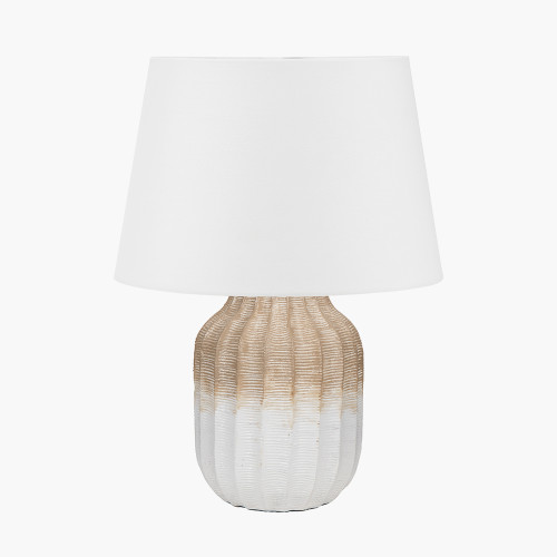 Amalia Natural Lamp & Adelaide 30cm Ivory shade