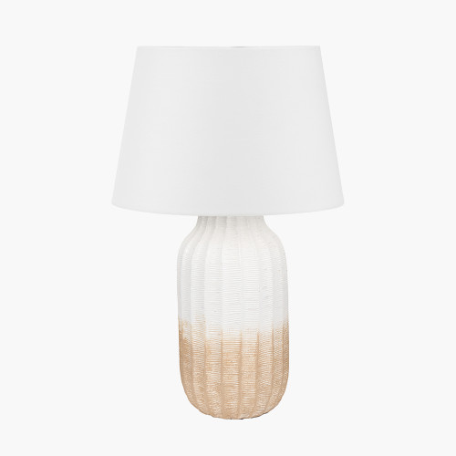 Amalia Natural Lamp & Adelaide 35cm Ivory shade