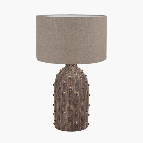 Kali Grey Lamp & Edward 30cm natural Shade