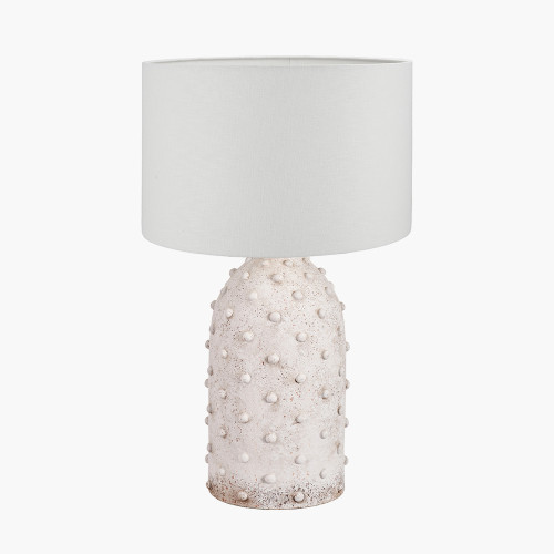 Kali L-Gry Lamp & lino 30cm white Shade