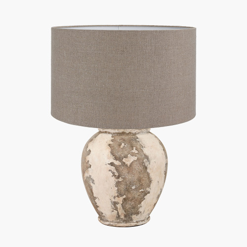Lulia Stone Lamp/Edward 45cm Natural shade