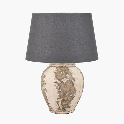Lulia Stone Lamp/Lys 45cm Grey shade
