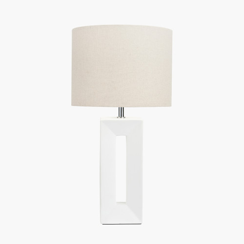 Block White Ceramic Tall TB/L