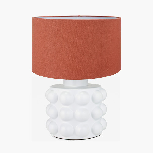 Serenity White Lamp/Henry 40cm tobacco shade