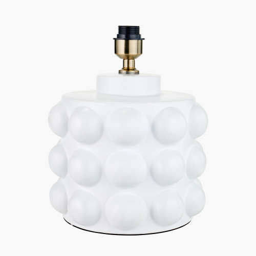 White Bobbled Ceramic TB/L Base