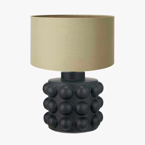 Serenity Black Lamp/Harry 40cm taupe shade