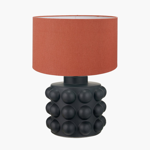 Serenity Black Lamp/Henry 40cm tobacco shade
