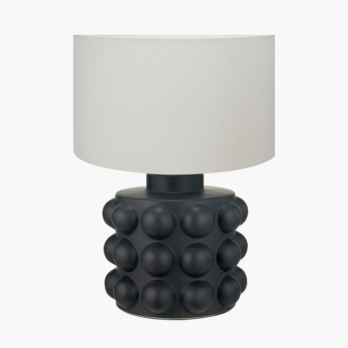 Serenity Black Lamp/Henry 40cm white shade