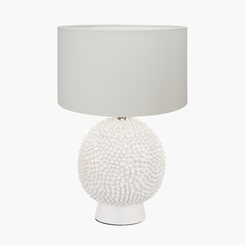 Wrenley Cream Lamp/Henry 35cm White shade