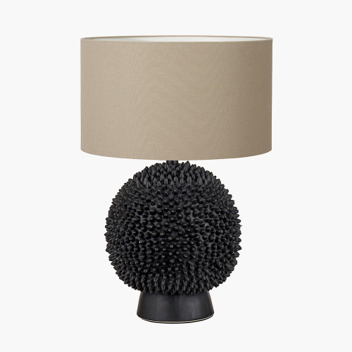Wrenley black Lamp & henry 40cm taupe shade