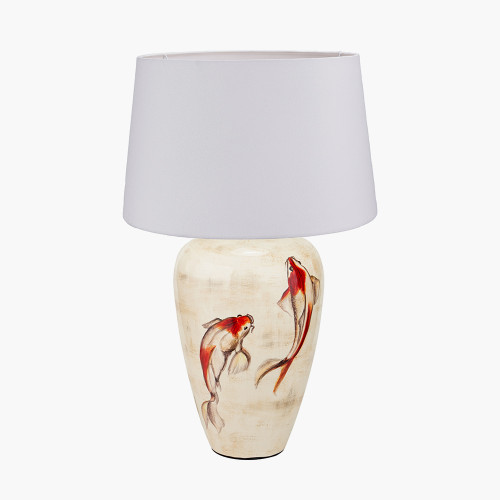 Emerayn Koi Lamp/Winston 40cm white shade
