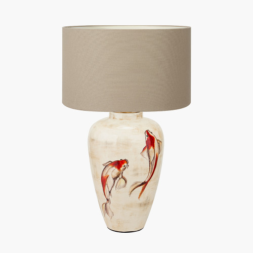 Emerayn Koi Lamp/Henry 40cm taupe shade