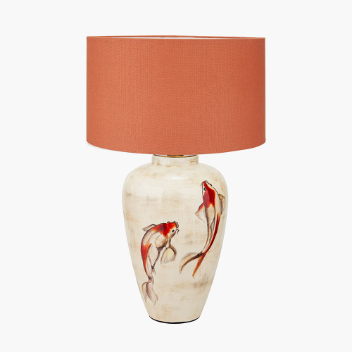 Emerayn Koi Lamp/Henry 40cm tobacco shade