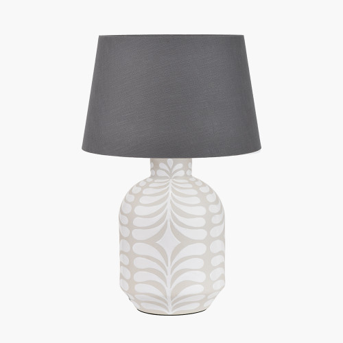 Tania Grey Lamp/Lys 40cm Grey shade