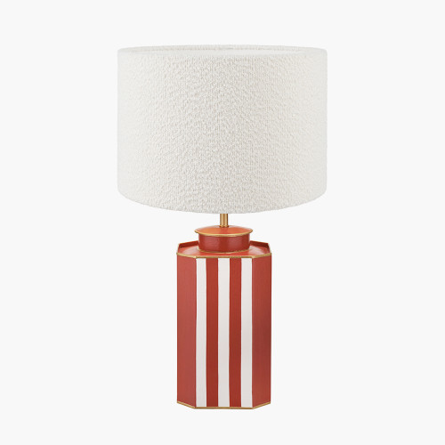 Raya Metal Lamp/Rouen 40cm White shade
