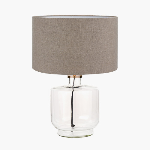 Josie Glass/Brass Base & Edward Nat shade