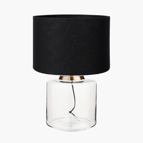 Josie L Lamp/Lino 45cm Black shade