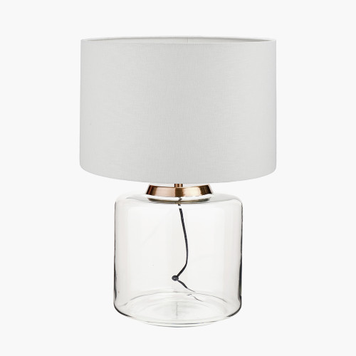 Josie L Lamp/Lino 45cm White shade