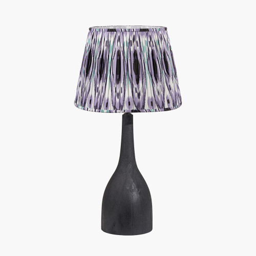 Corella Black Lamp/Izara 40cm lilac shade