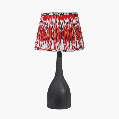 Corella Black Lamp/Izara 40cm red shade