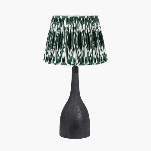 Corella Black Lamp/Izara 40cm green shade
