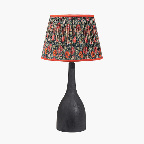 Corella Black Lamp/floressa 40cm floral shade