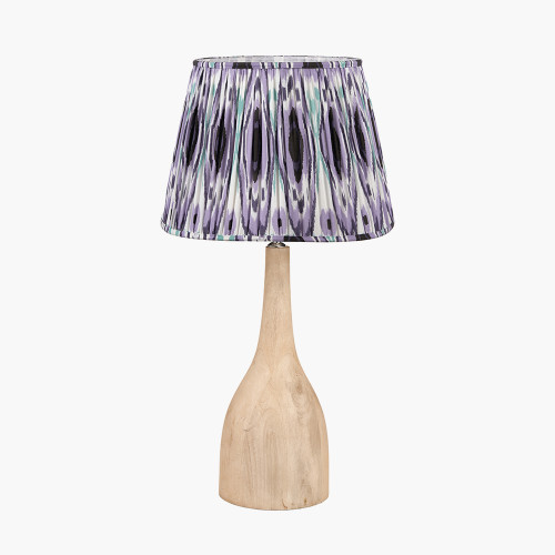 Corella Natural Lamp//Izara 40cm lilac shade