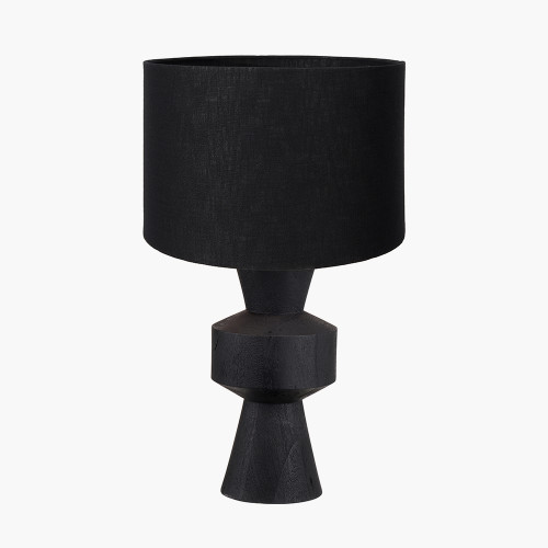 Koa Black Lamp/Lino 35cm Black shade