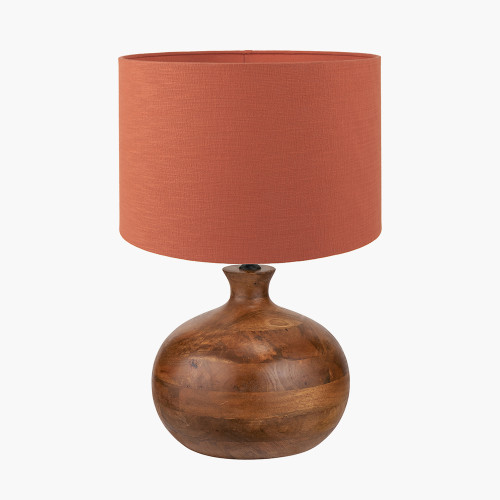Kiah Lamp/Lino 40cm cinnamon shade