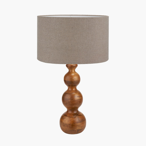 Nyari Brown Lamp/Edward 40cm Natural shade