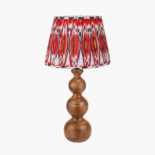 Nyari Brown Lamp/Izara 40cm Red shade