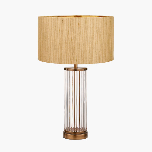 Ciara Brass Lamp & Stellan 35cm gold Shade