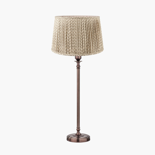 Piero Bronze Lamp/Vienna 35cm taupe shade