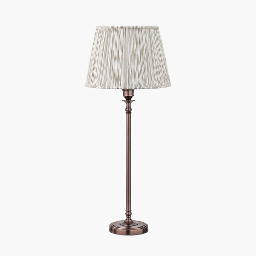 Piero Bronze Lamp/Thiago 35cm natural shade