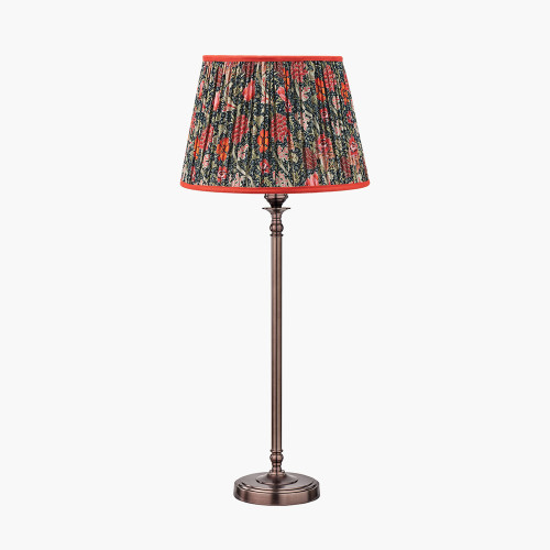 Piero Bronze Lamp/Floressa 35cm floral shade